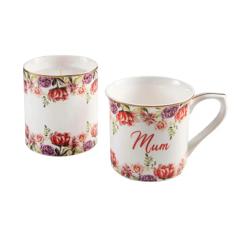 Ashdene 280ml Bunch For Mum Cup/Mug Candle Gift Set Home Décor Hot Tea/Coffee