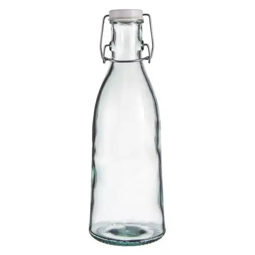 Ladelle Eco Recycled Leche 1000ml Bottle Container/Storage w/ Flip Top Lid Clear