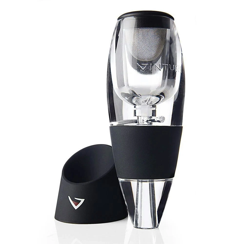 Vinturi Portable Aerator/Sediment Filter Aerating Pourer/Stand f/ Red Wine Clear