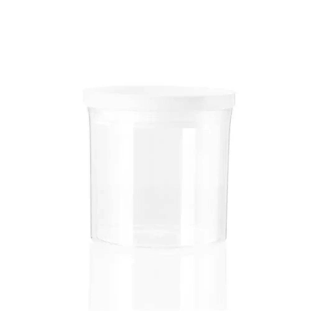 4x Lemon & Lime Crystal 450ml Airtight Canister 9.5cm Storage Container Jar CLR
