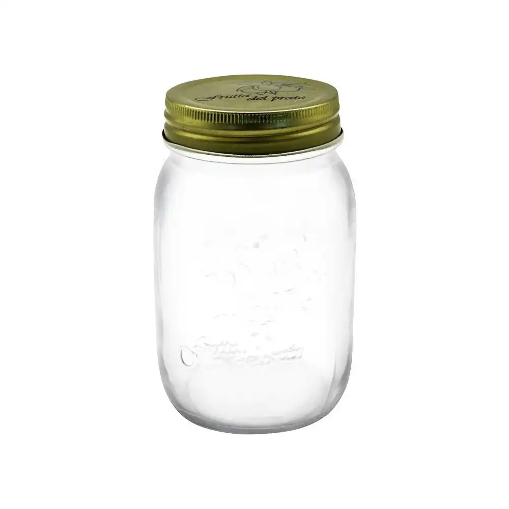4x Lemon & Lime Roma 500ml Glass Conserve Jar 13cm Kitchen Storage Container CLR