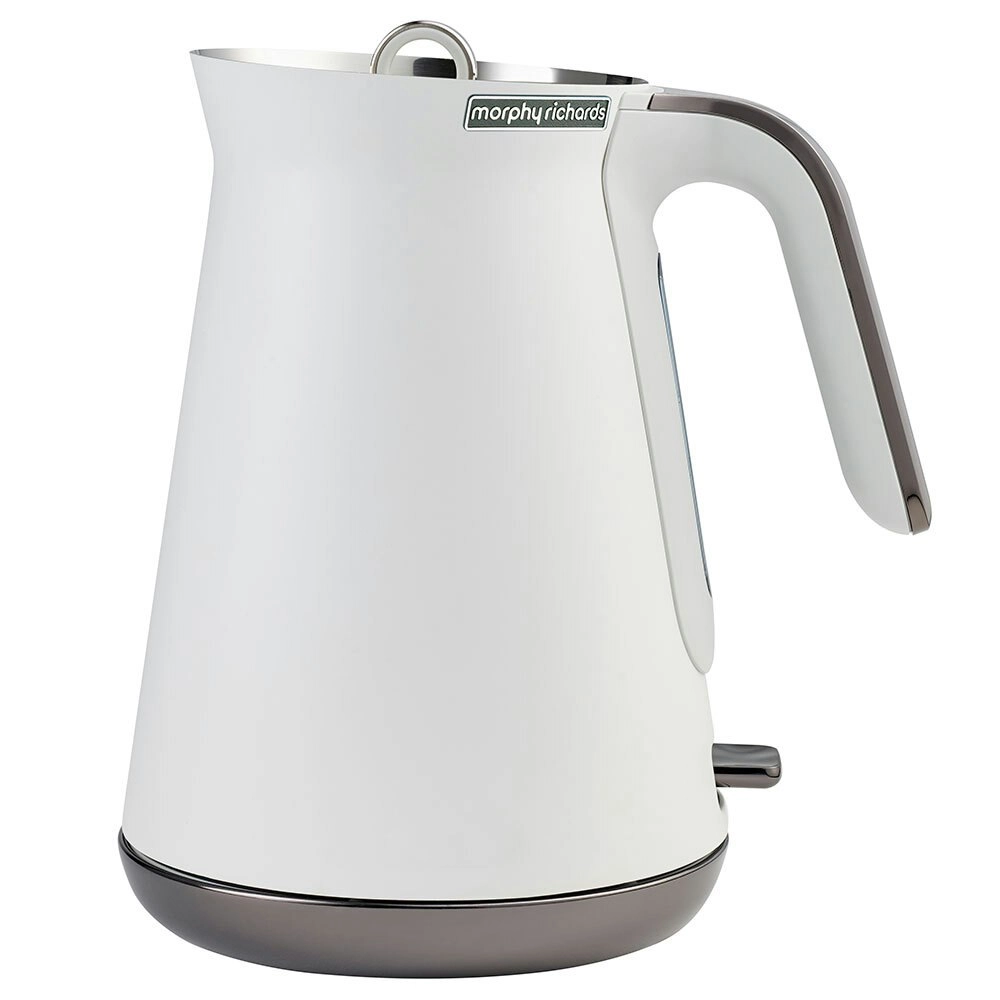 Morphy Richards 1.5L 2.2kW Aspect Cordless Kettle Stainless Steel Chrome White