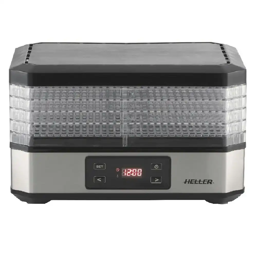 Heller 34cm 350W Digital Fruit/Herbs/Food Dehydrator/Preserver/Dryer w/5 Trays