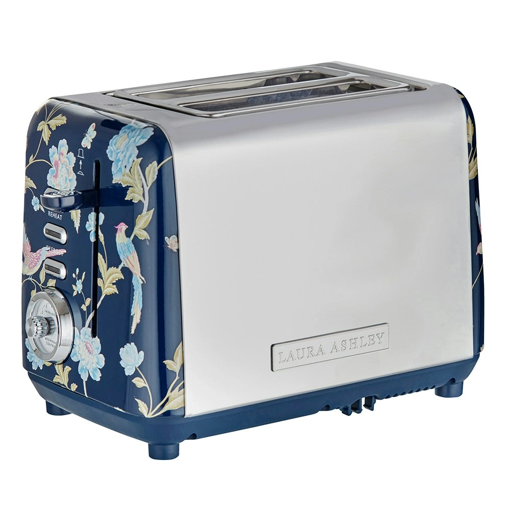 Laura Ashley Elveden 24cm Electric 2-Slice Bread Toaster 925W Food/Kitchen Blue