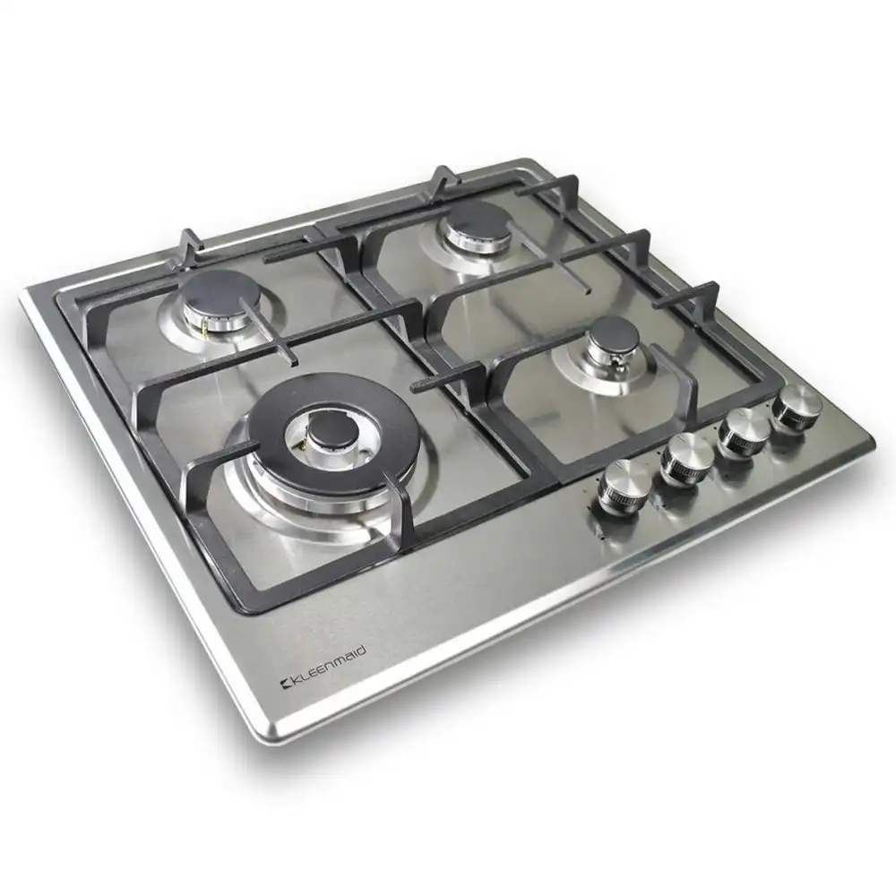 Kleenmaid 60cm Stainless Steel Mounted Gas Cooktop/Stovetop w/Wok Burner GCT6012