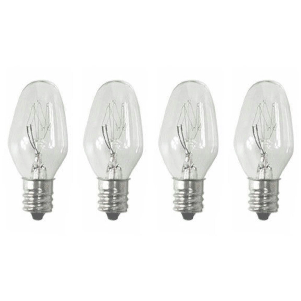 Sansai 4pk 7W/240V E14 Replacement Warm Light  Bulb Clear for Night Light /Lamps