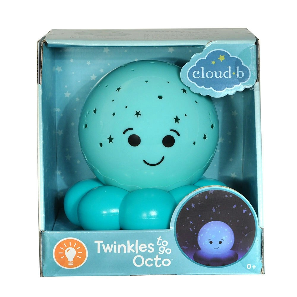 Cloud B Twinkles To Go 20cm Octo Blue LED Night Light Baby/Infant Lamp Projector