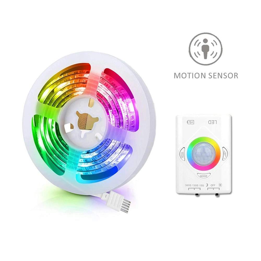 Sansai RGB Rechargeable Motion Sensor Strip/String Light Home Decor/Lighting 1M