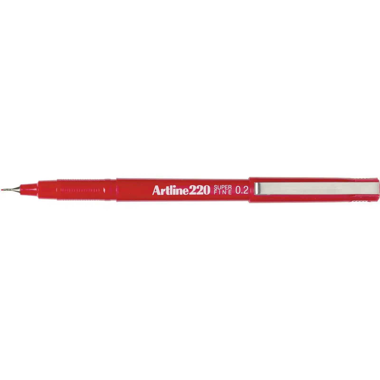2pc Artline Fineline 220 Super Fine 0.2mm Line School Drawing Writing Pen Red