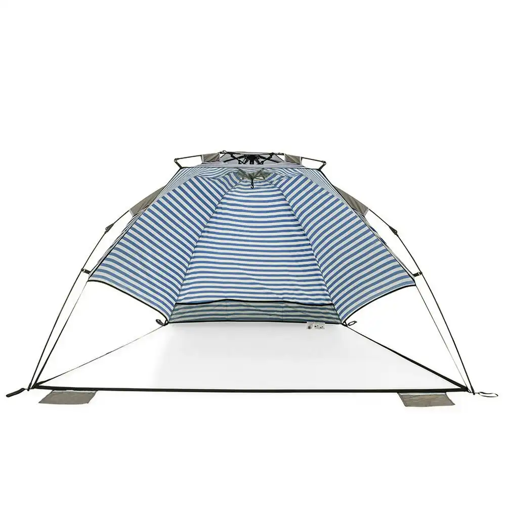 Life! Airlie 240x120cm Beach/Outdoor UV Sun Canopy Tent Shelter Retro NVY Stripe