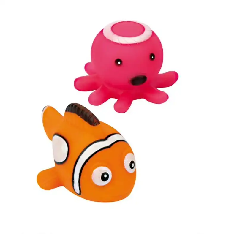 2x Fumfings Novelty Light-Up Bath Toys 5cm Animal Kids/Children 3y+ Small Asst