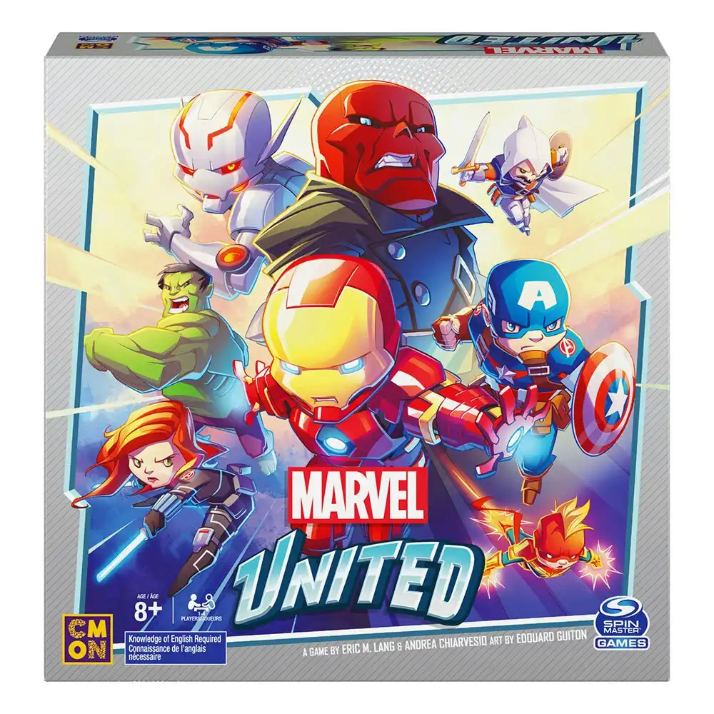 Marvel United Board/Cards Game w/ Heroes/Villains Token Play 8y+ Kids/Boys Set