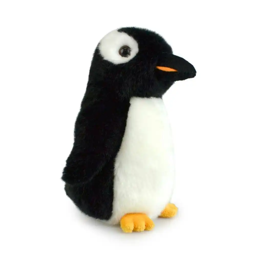 Lil Friends 18cm Gentoo Penguin Kids Soft Animal Plush Stuffed Toy 3y+ Black
