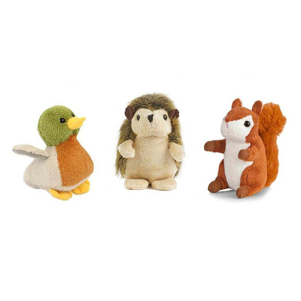 3x Living Nature Wildlife Mini Buddies Toy Plush 9cm Kids/Children 10y+ Assorted