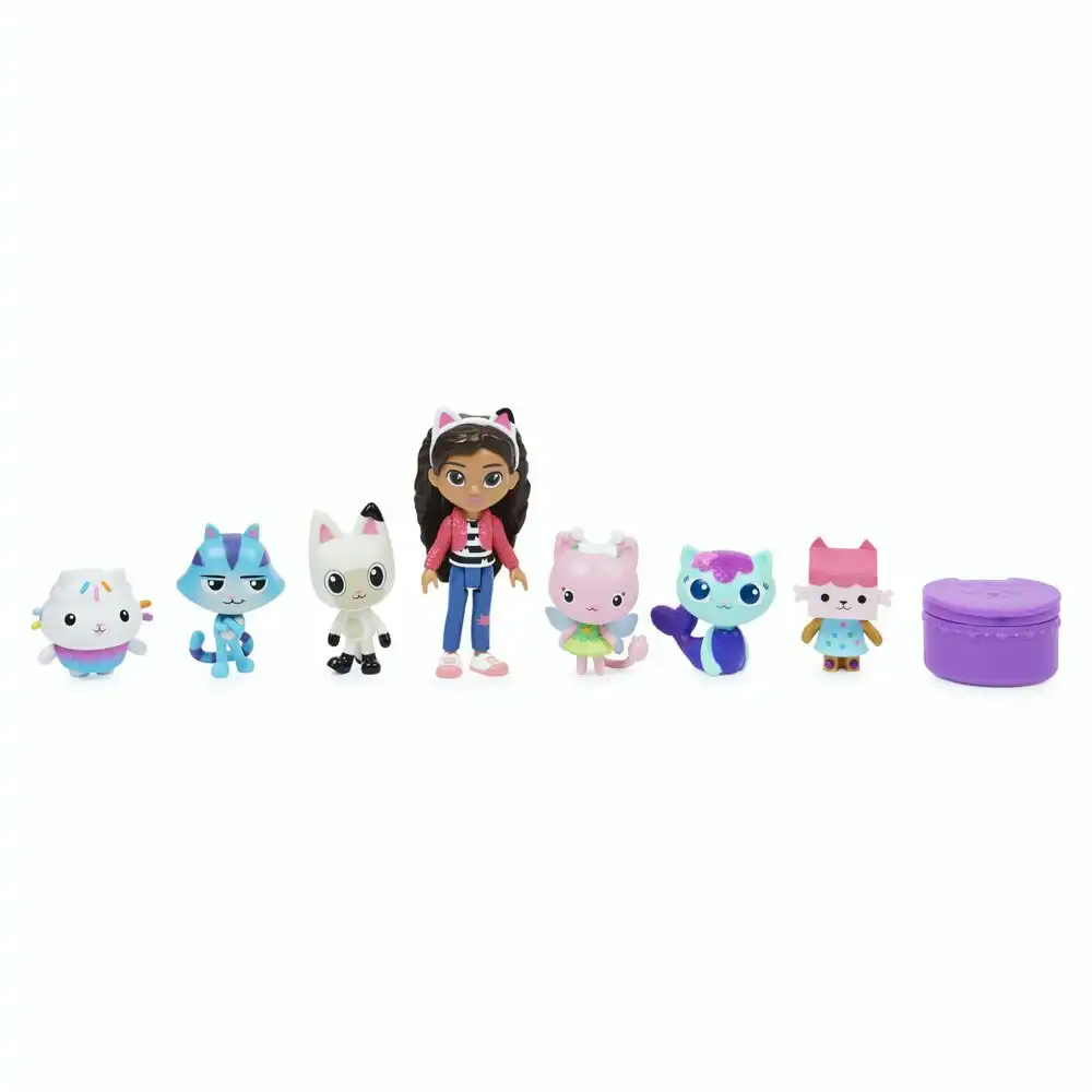 8pc Gabby's Dollhouse Deluxe Figure Character Accessory Set Kids/Childrens Toy