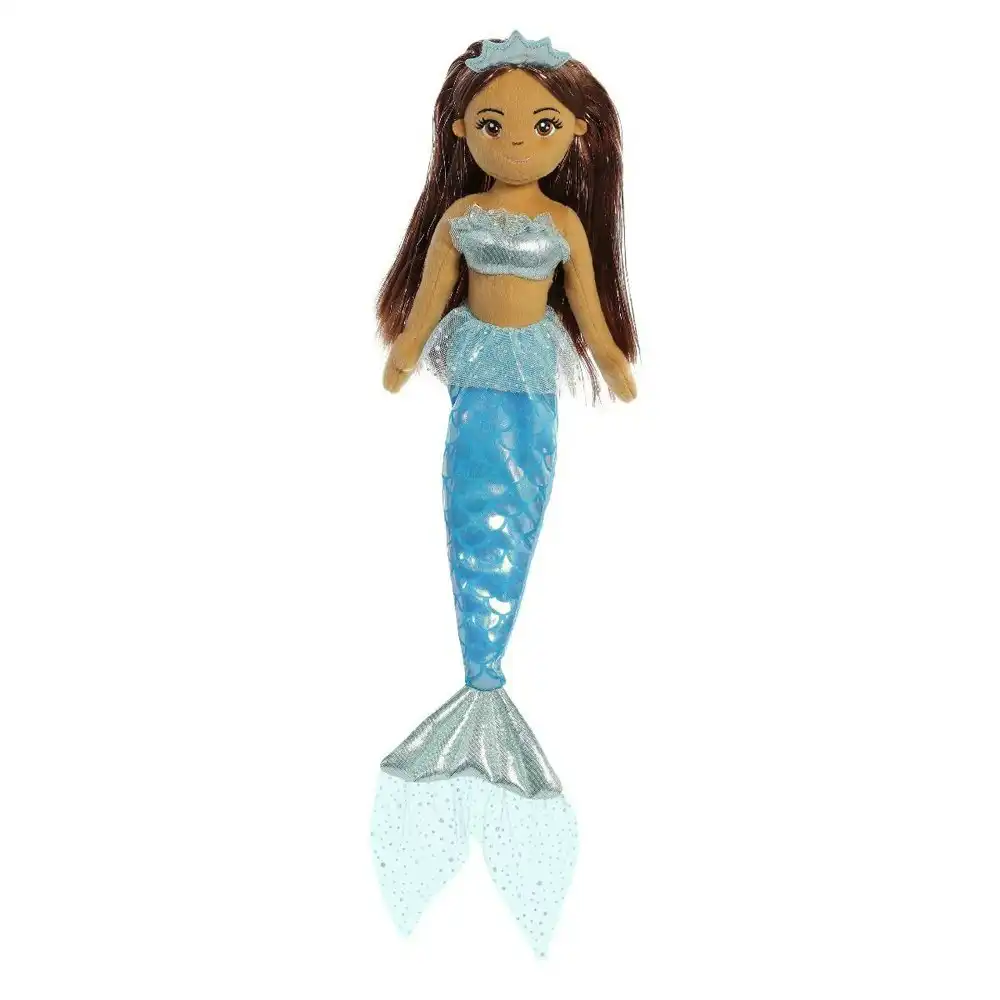 Korimco 45cm Yosenia Mermaid Kids Soft Animal Plush Stuffed Toy 3y+ Blue