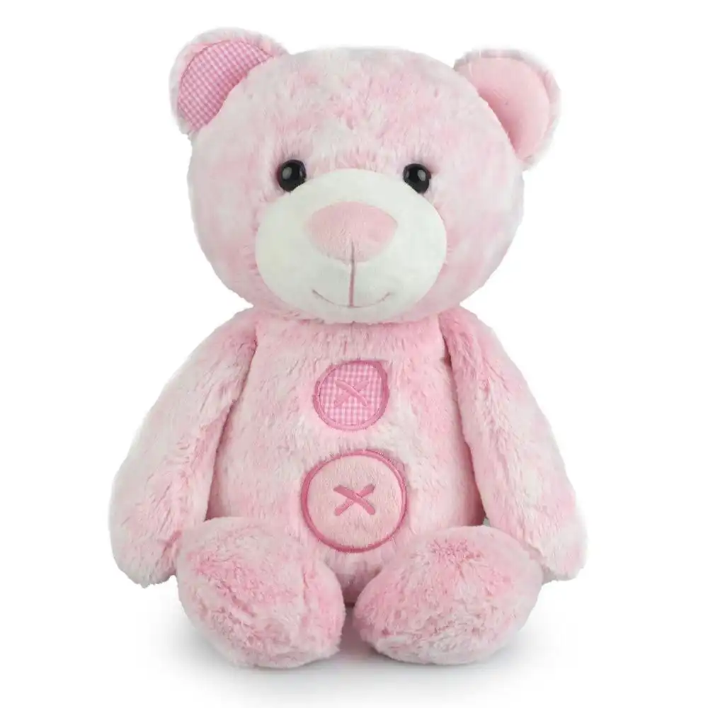 Korimco 38cm Patches Bear Soft Animal Plush Stuffed Toy Kids/Children 3y+ Pink