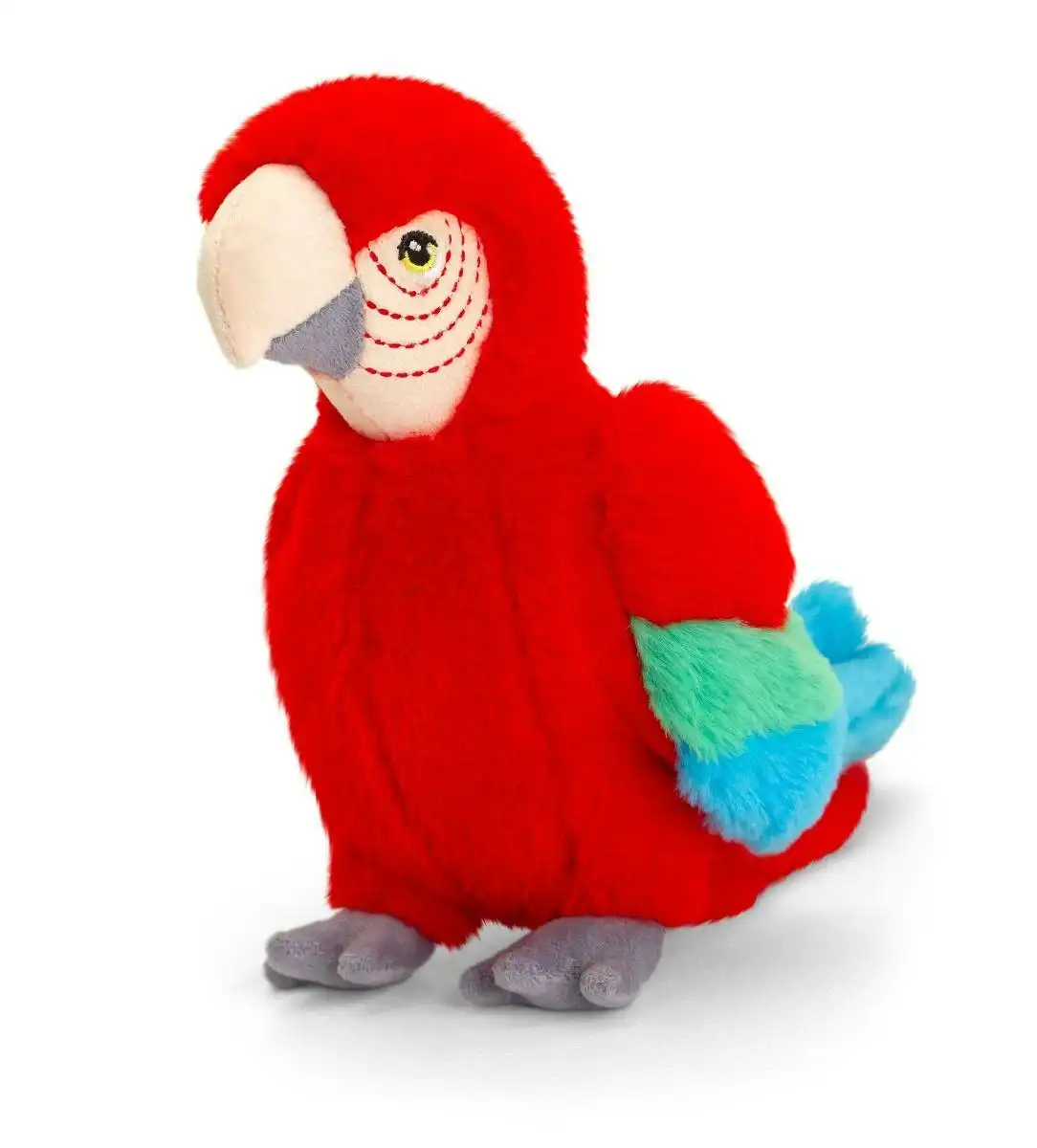 Keeleco 20cm Parrot Kids/Children/Toddler Animal Soft Plush Stuffed Toy Red 3y+