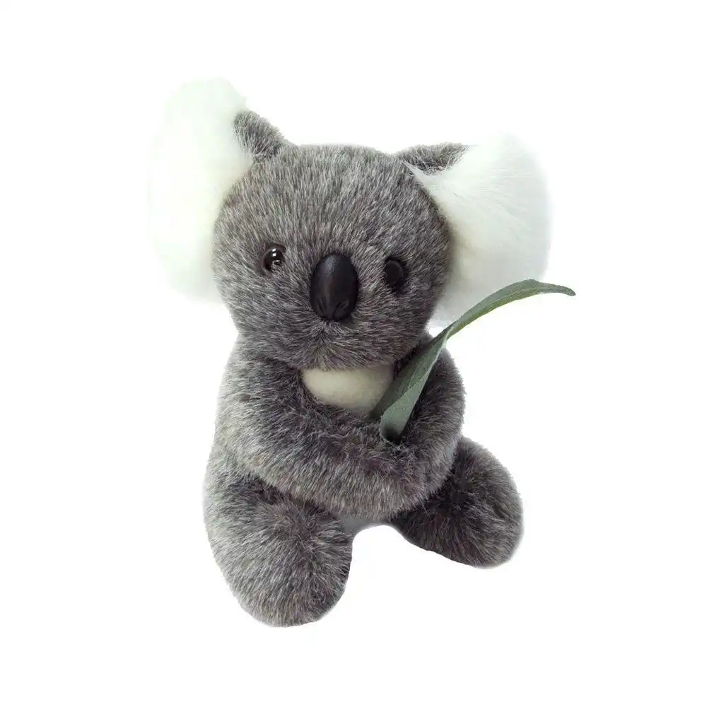 Korimco 15cm with Leaf Koala Kids Animal Soft Plush Stuffed Toy Grey 3y+