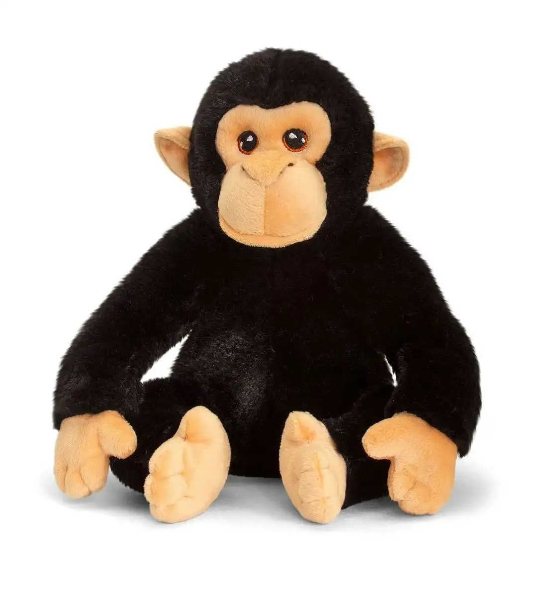 Keeleco 25cm Chimp Kids/Children Animal Soft Plush Stuffed Toy Black 3y+