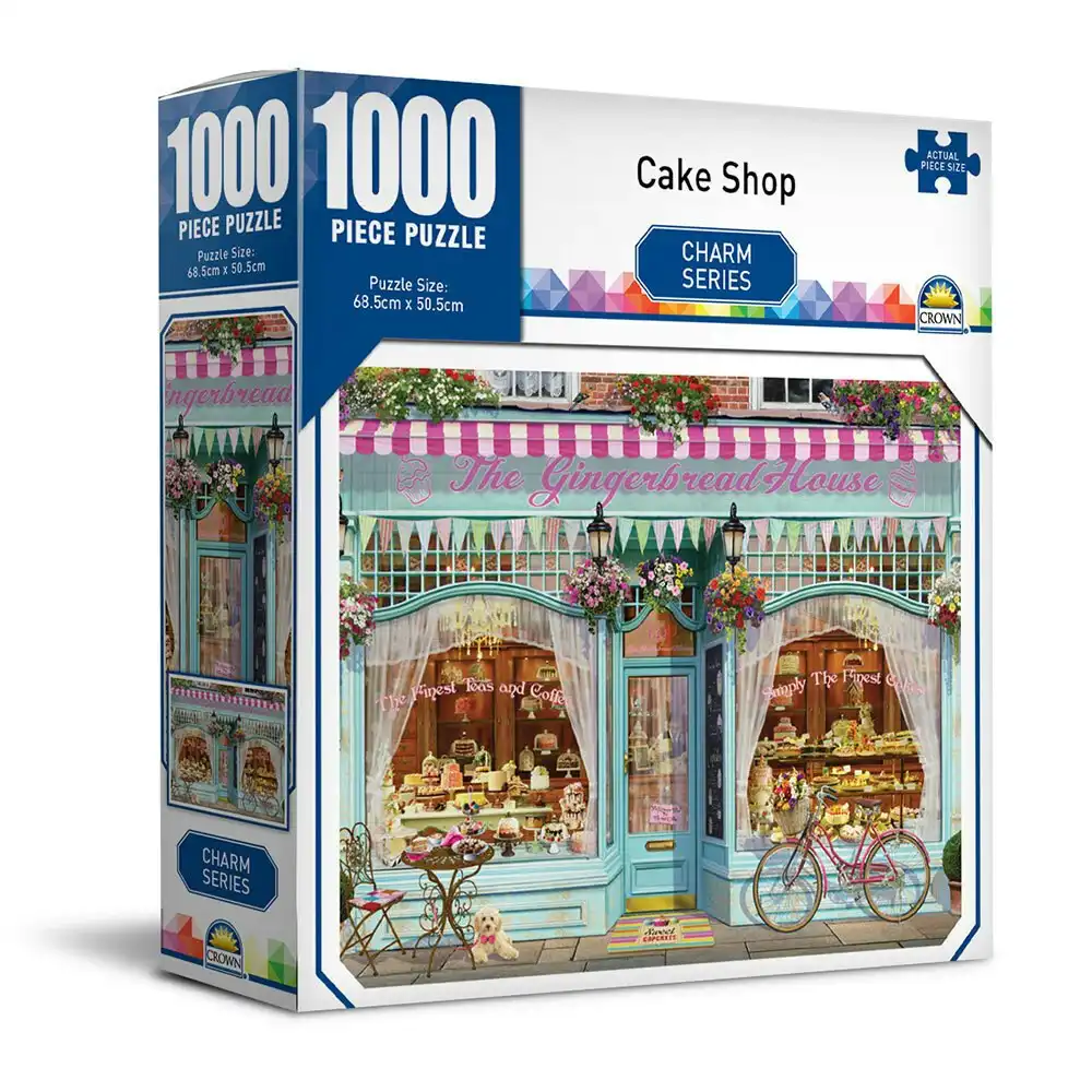 1000pc Crown Charm Series Cake Store 68.5cm Jigsaw Puzzle Toys 8y+ Family/Kids