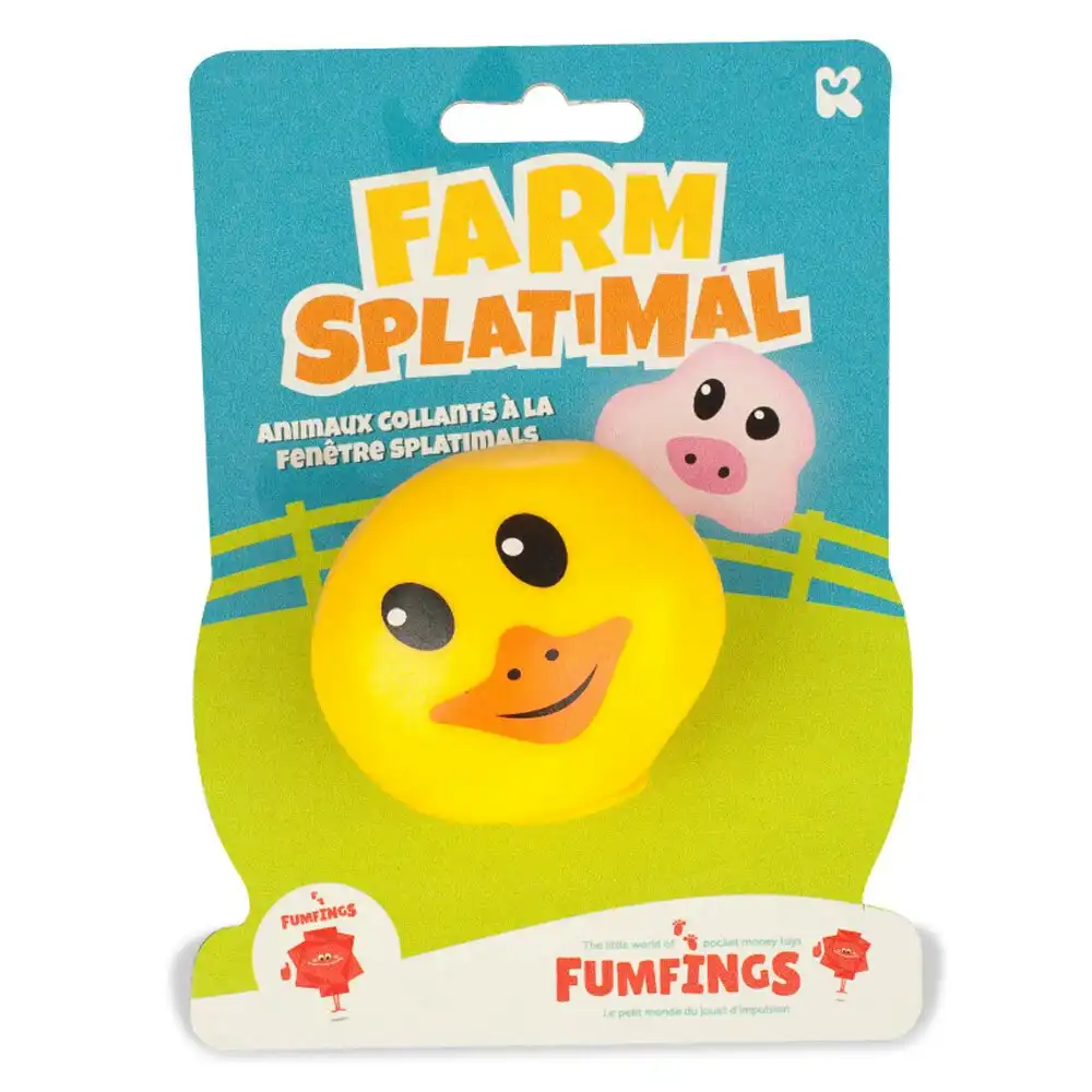 2x Fumfings Novelty Wall Sticky Animal Farm Splatimals 18cm Fun Squishy Kids 3y+