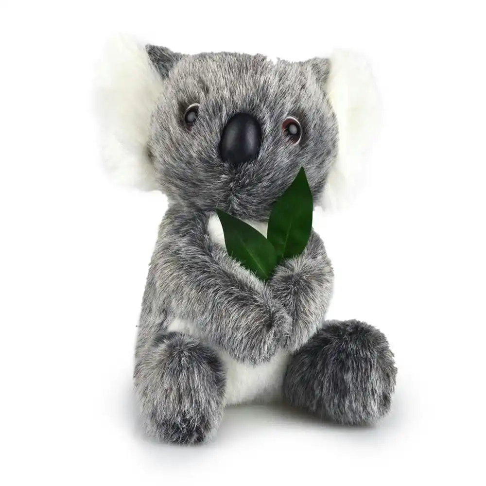 Korimco 20cm with Leaf Koala Kids Animal Soft Plush Stuffed Toy Grey 3y+