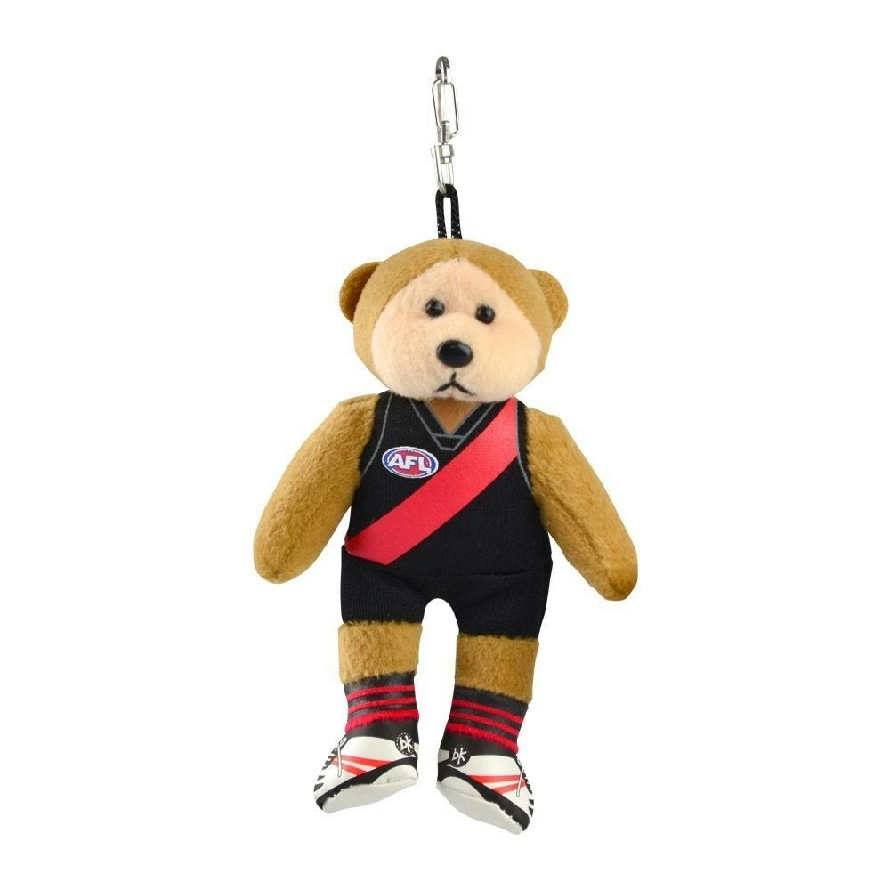 AFL Keyclip Essendon Kids/Children 14cm Footy Team Soft Collectible Toy 3y+