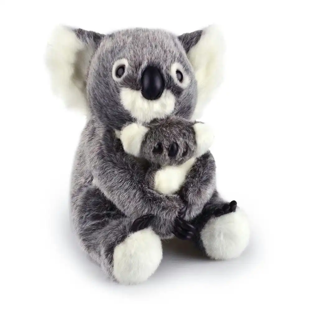 Korimco 27cm with Baby Koala Kids Animal Soft Plush Stuffed Toy Grey 3y+