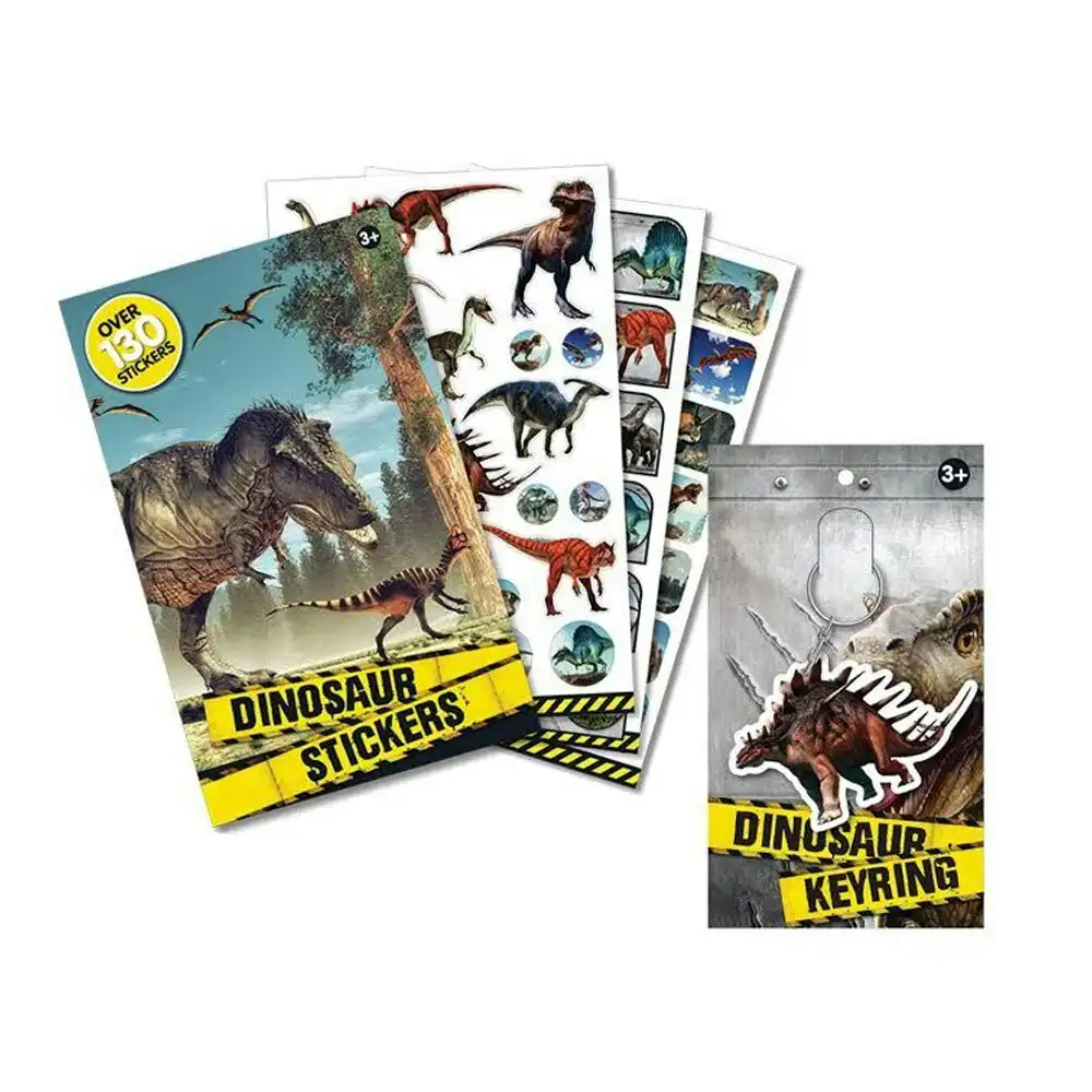 Bagosaurus Kids Boys Showbag/Dinosur Figures/Pencil Case/Keyring/Mask/Stationery