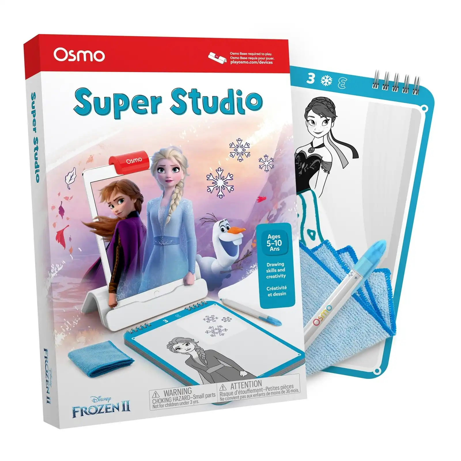 Osmo Super Studio Disney Frozen 2 Starter Kit Kids Drawing Game for iPad 5y+