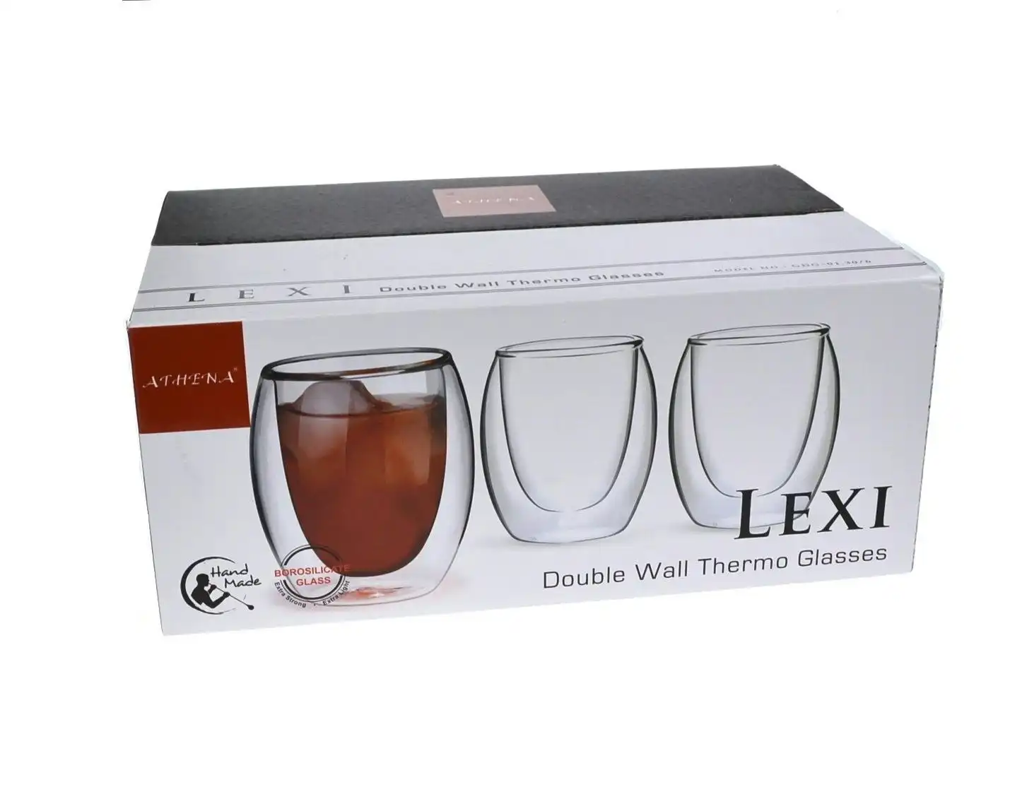 Lexi 300ml DUAL DOUBLE WALL ESPRESSO CUPS - SET OF 6