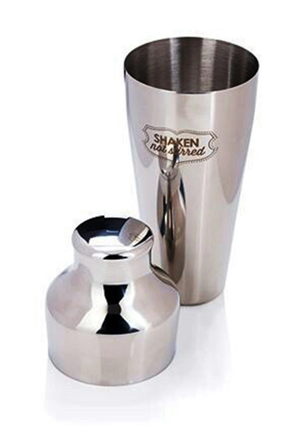 Viski Shaken Not Stirred Stainless Steel Cocktail Shaker