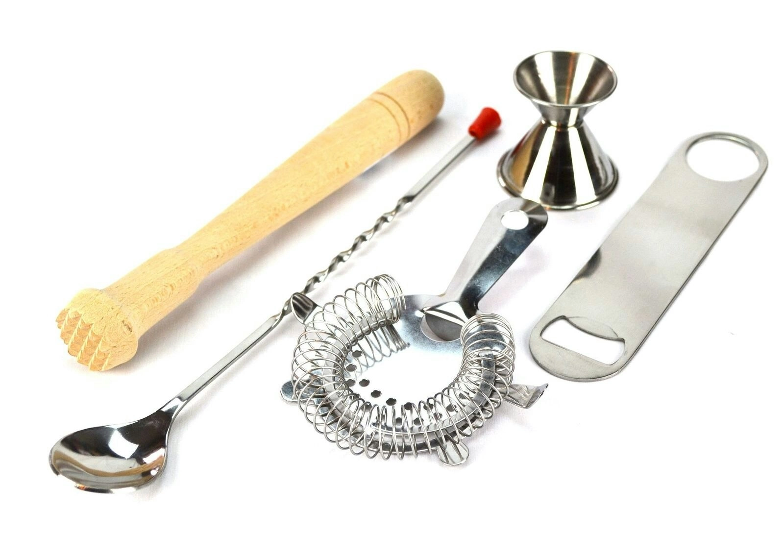 5 Piece Cocktail Essentials Set   With Free Bar Blade