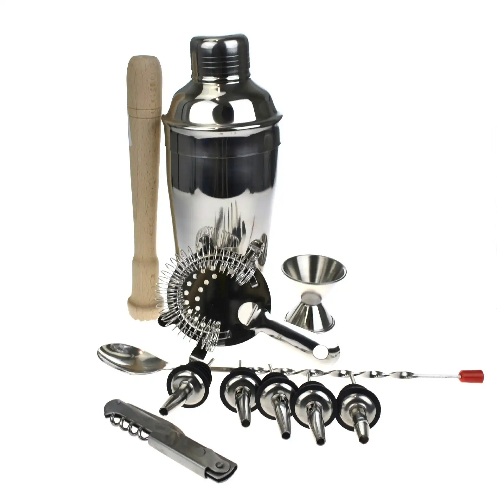 Deluxe 10 Piece Cocktail Shaker Set   With Free Waiters Friend