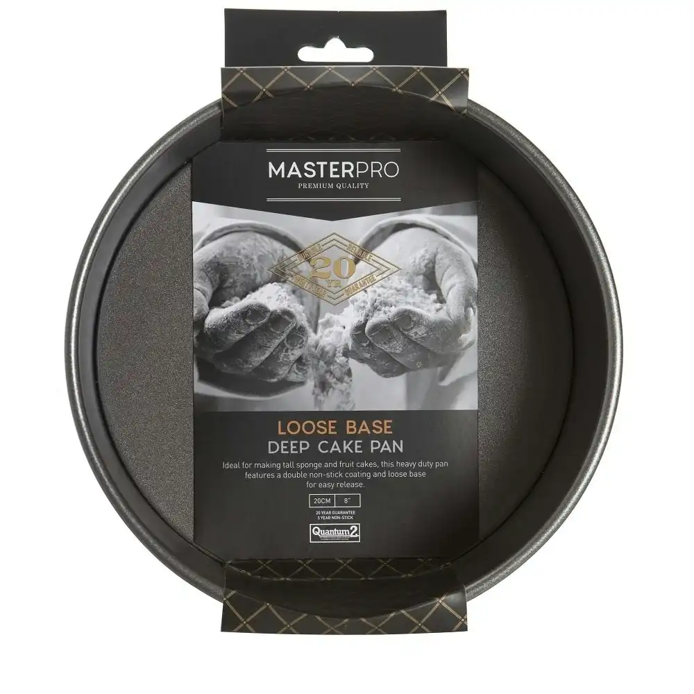 MasterPro NON STICK ROUND DEEP CAKE PAN LOOSE BASE 21cm