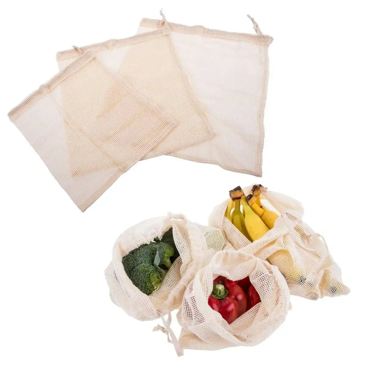 Appetito Reusable Produce Bags   Set Of 3