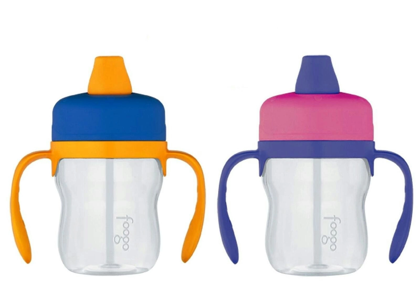 Thermos FOOGO 235ml TRITAN SIPPY CUP WITH HANDLES - PINK OR BLUE