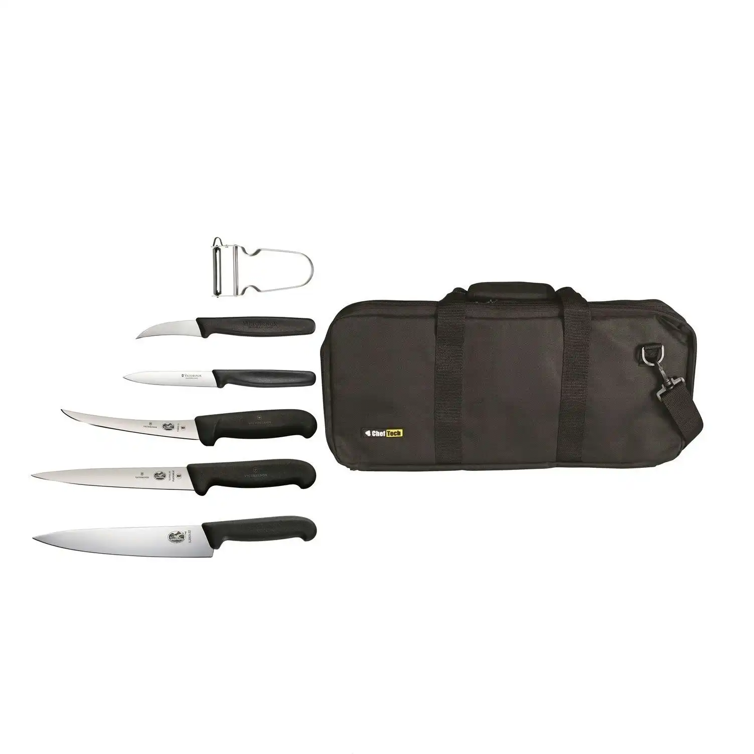 Cheftech Knife Bag + Victorinox Knife Apprentice 7 Piece Set