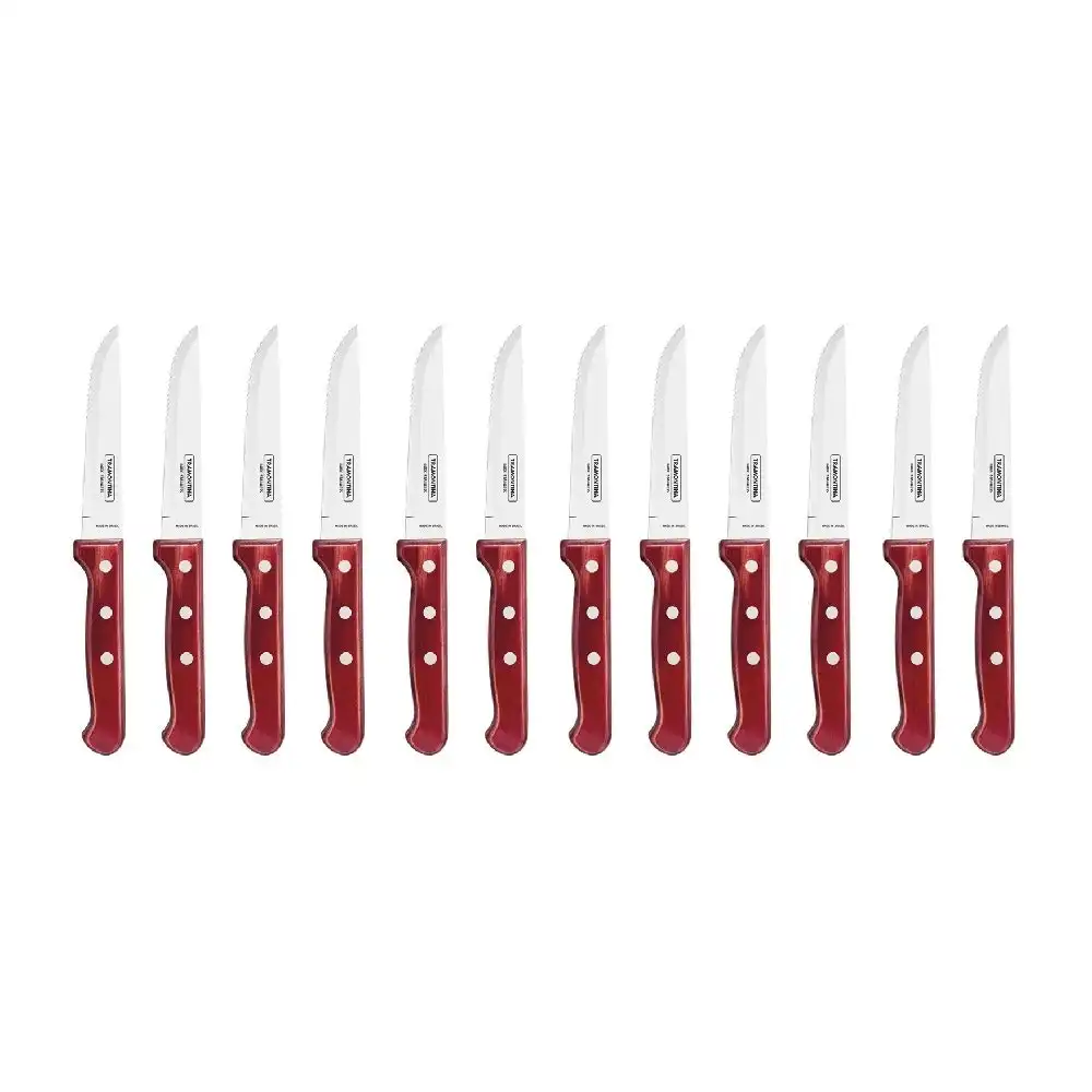 Tramontina Churrasco Gaucho Red Steak Knife Set 12
