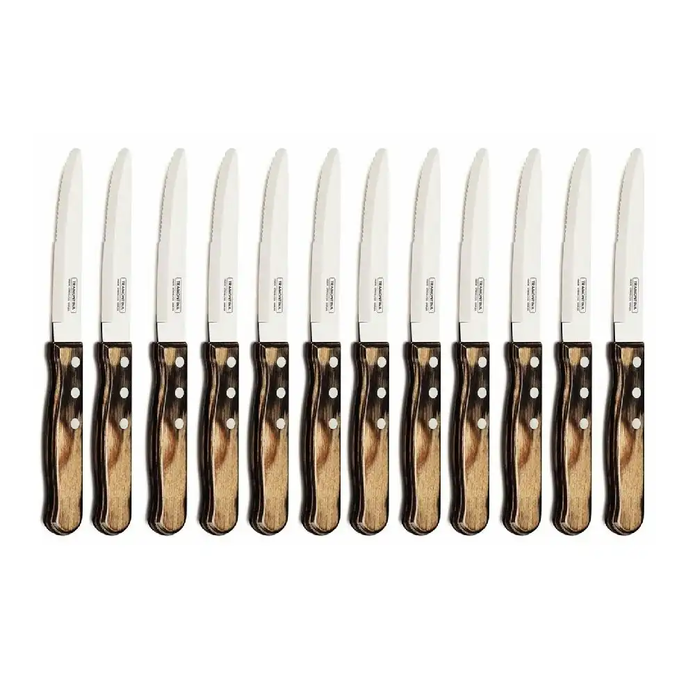 Tramontina Churrasco Steak Knife Wide Blade Set 12