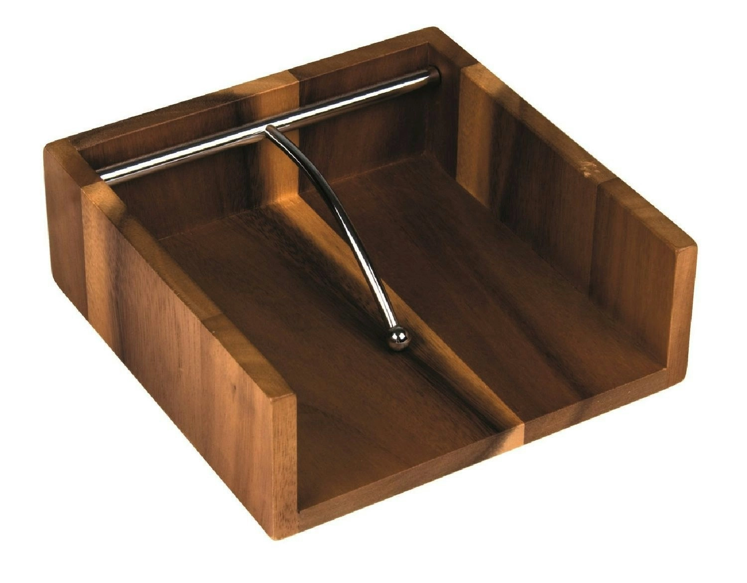 DAVIS and WADDELL ACACIA WOOD NAPKIN HOLDER