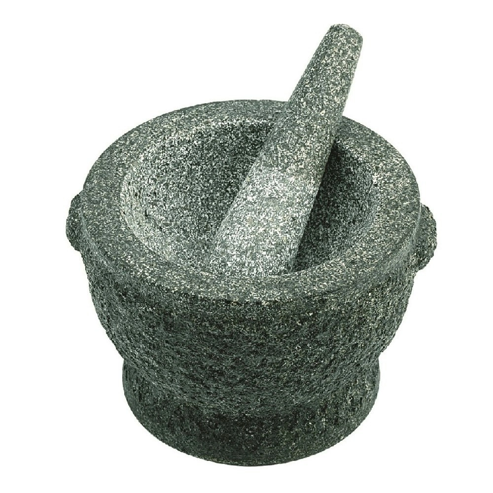 Avanti ROUGH GREY MORTAR AND PESTLE 15cm x 20cm