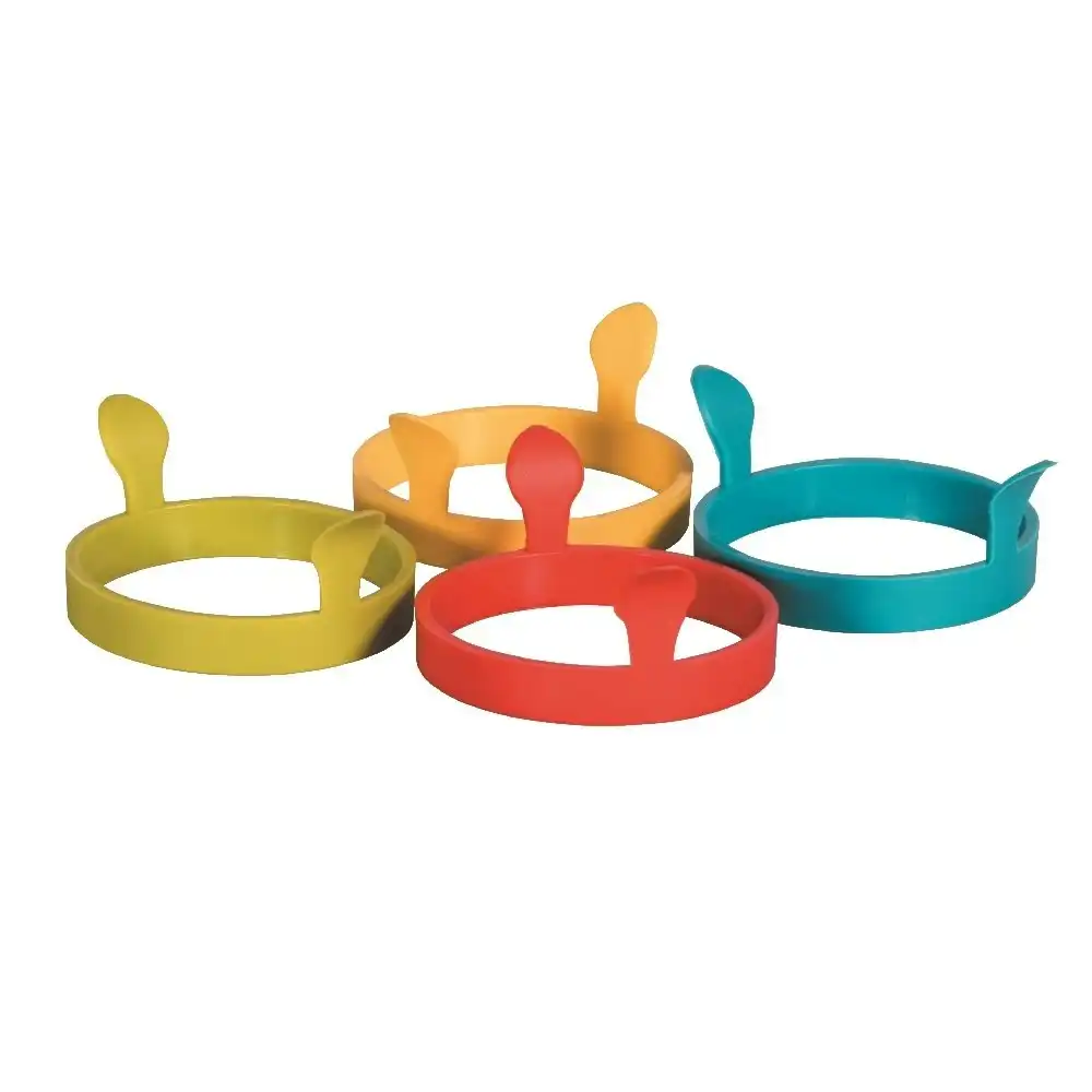 Avanti Silicone Egg Ring With Handles   Set 4