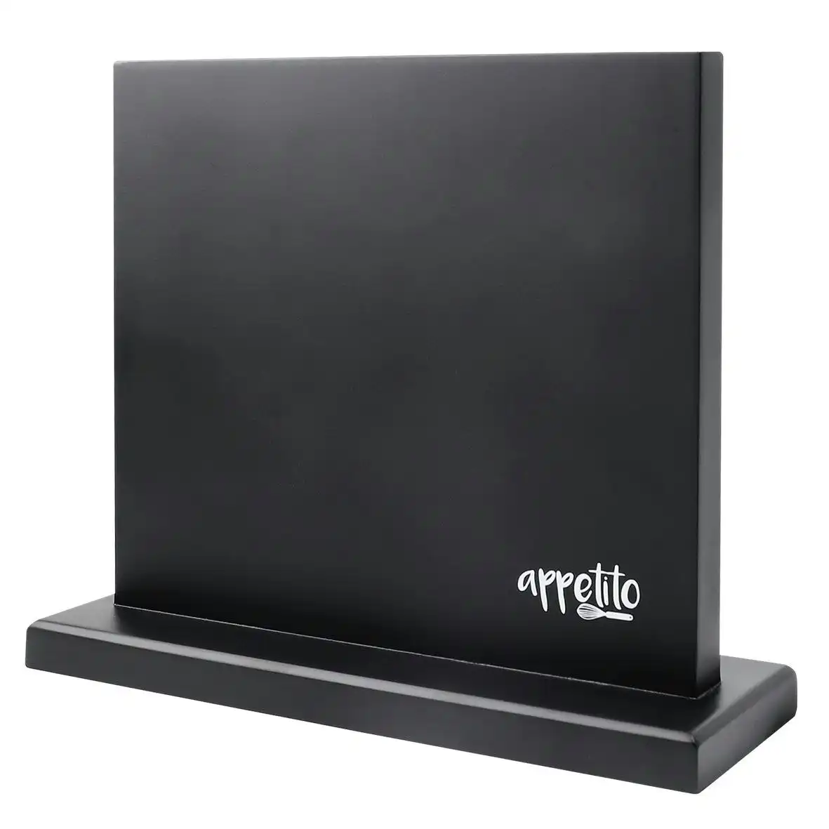 Appetito Magnetic Knife Stand Double Sided   Matte Black