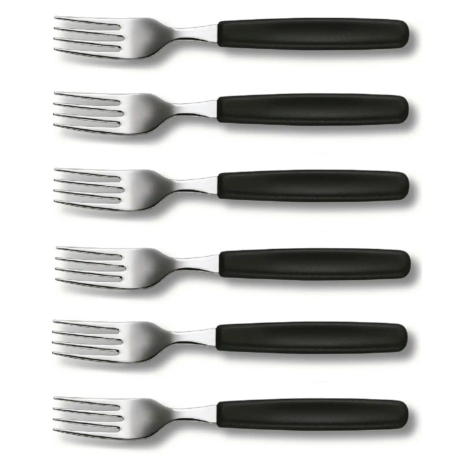 Victorinox Black Table Fork   Set 6