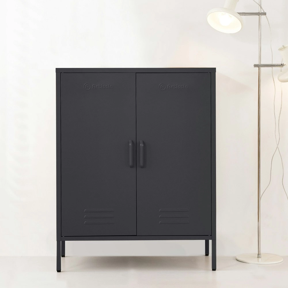 ArtissIn Buffet Sideboard Metal Cabinet - SWEETHEART Charcoal