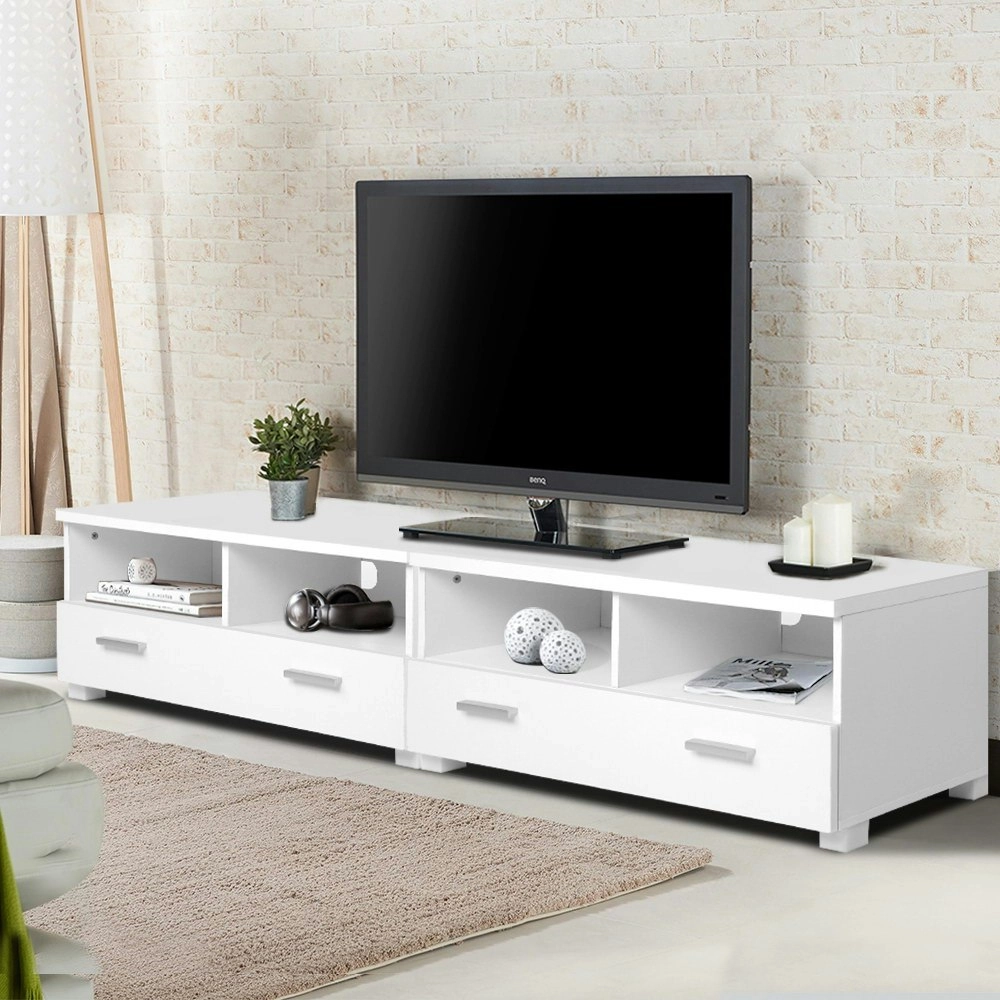 Artiss TV Cabinet Entertainment Unit 180cm White Eddie