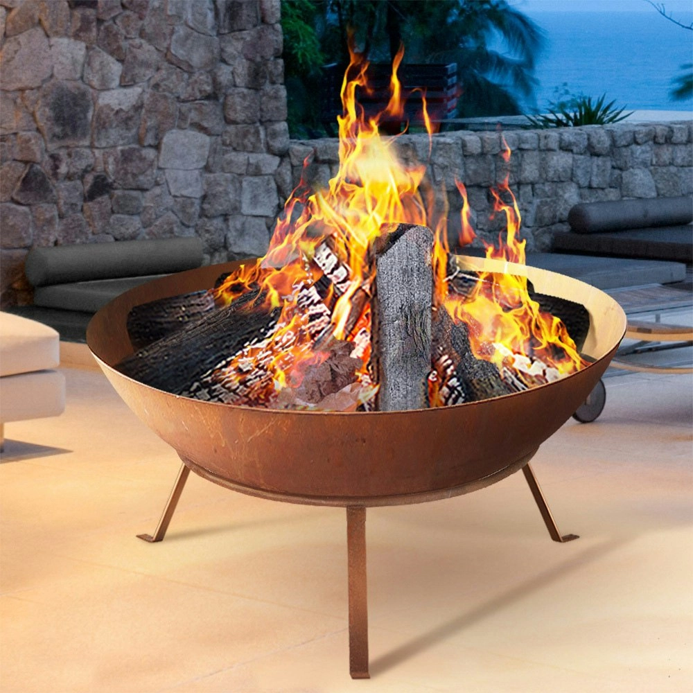 Grillz Fire Pit Cast Iron Rustic 70cm