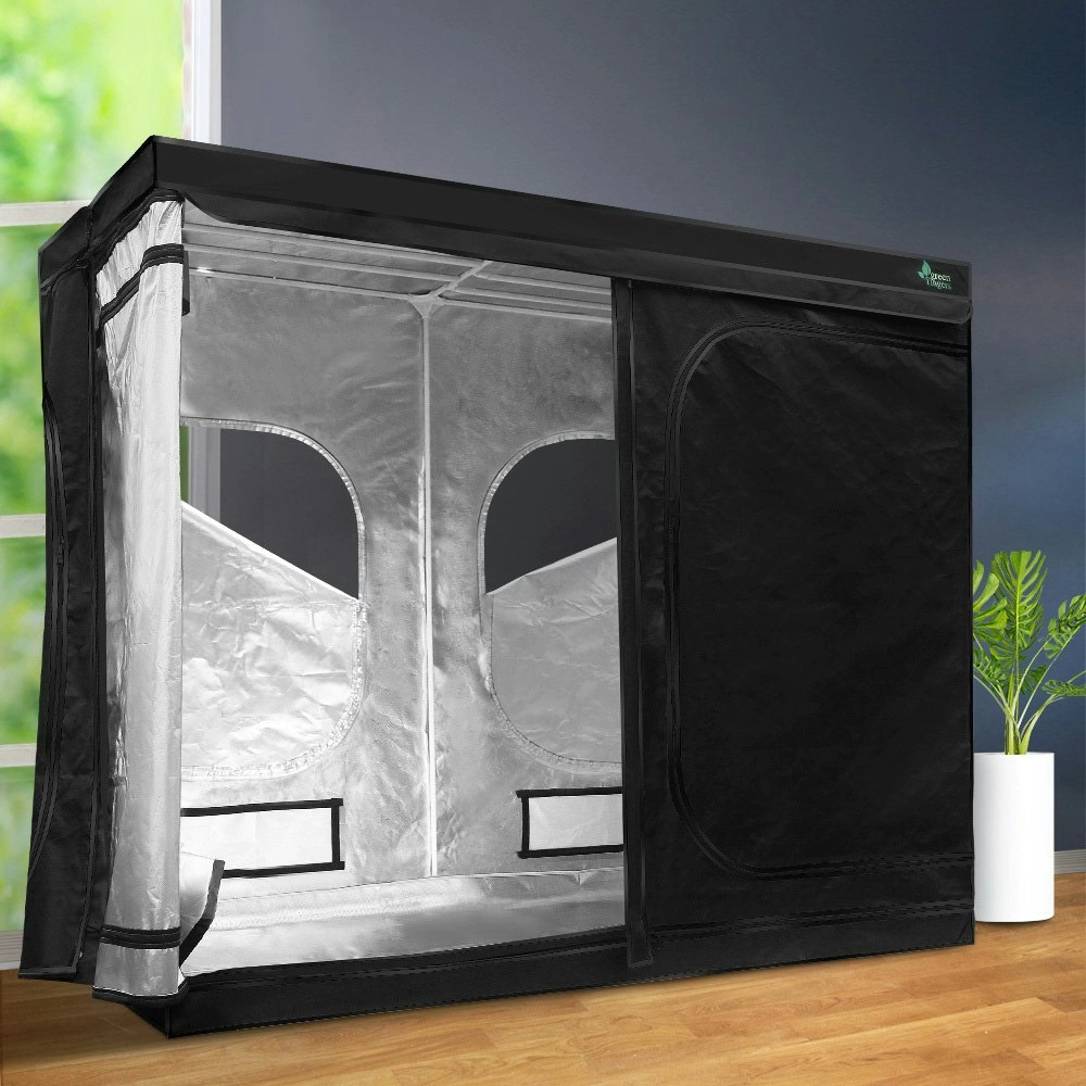 Greenfingers Grow Tent 240x120x200CM Hydroponics Kit Indoor Plant Room Black